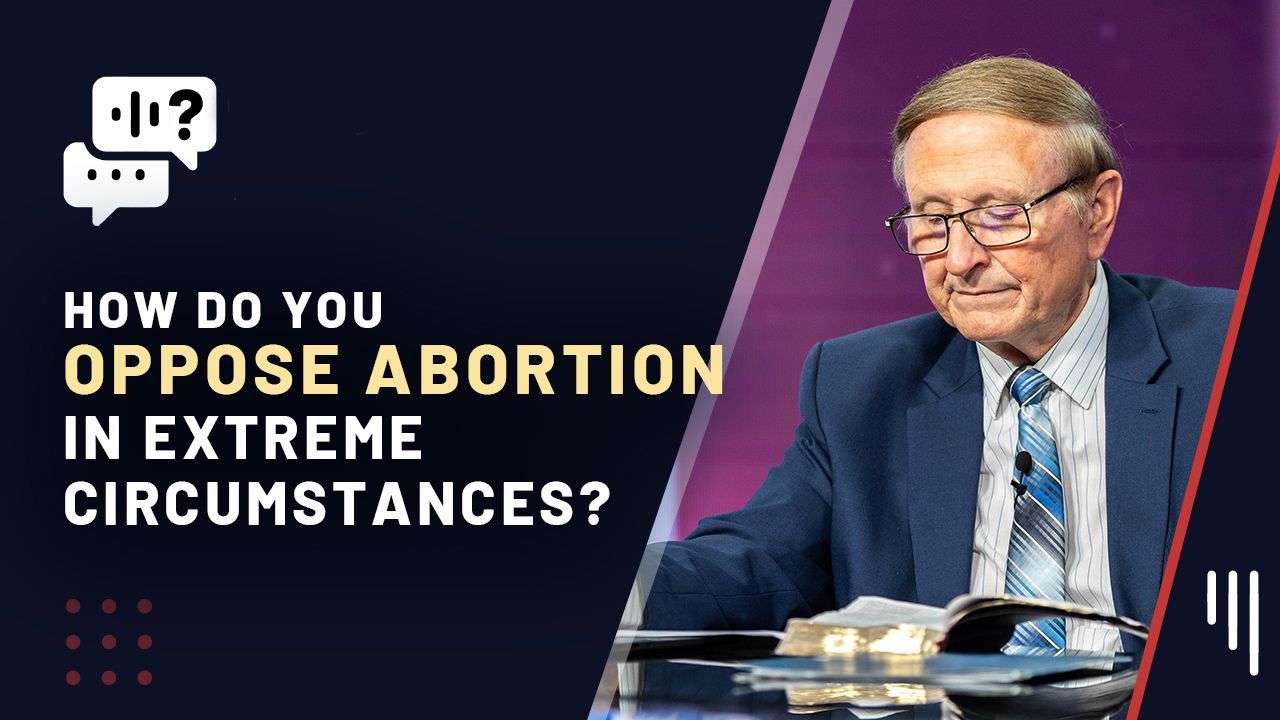 Did Jesus ever get sick? / How do you oppose abortion in extreme circumstances? 